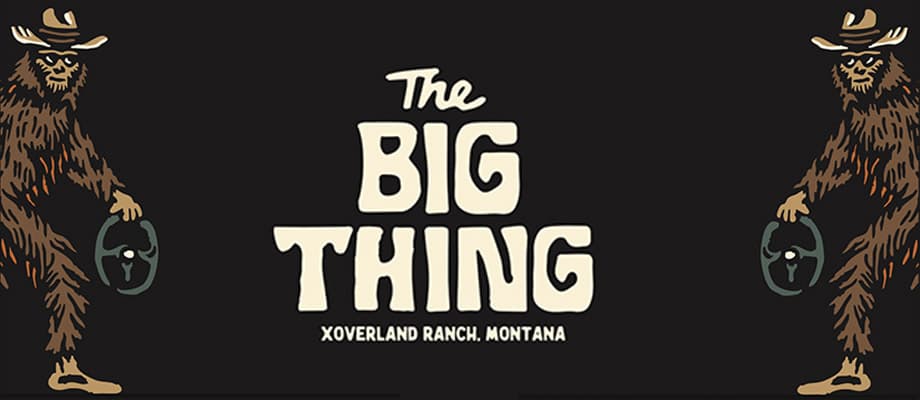 OEV camping area at The Big Thing 2026 at XOVERLAND Ranch, Three Forks, Montana