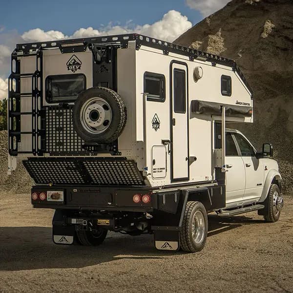 High Country Hard Side flatbed truck camper