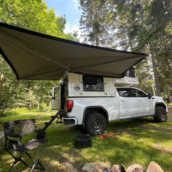 Back Country camper in the mountains