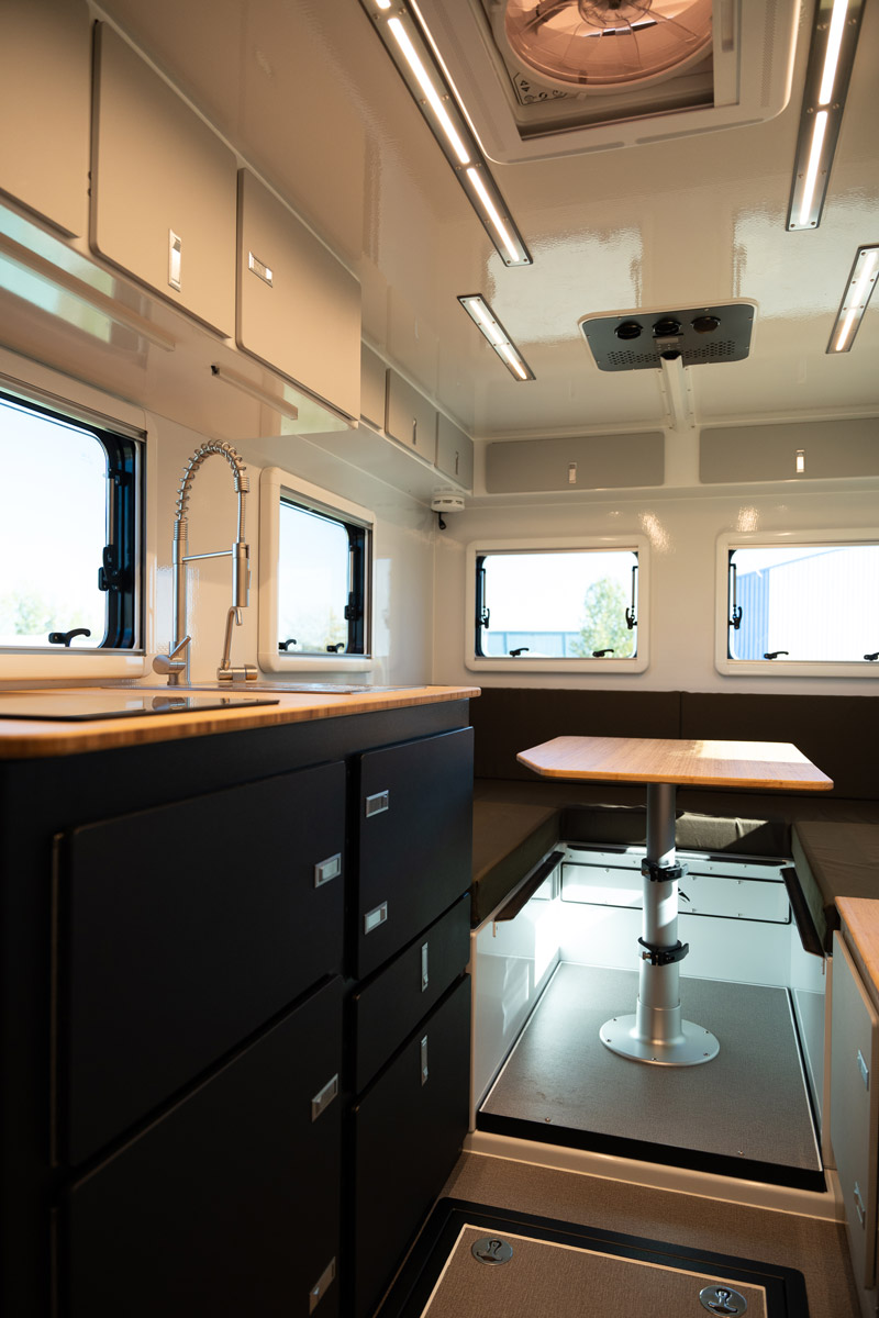 OEV Summit F550 expedition camper on the trail